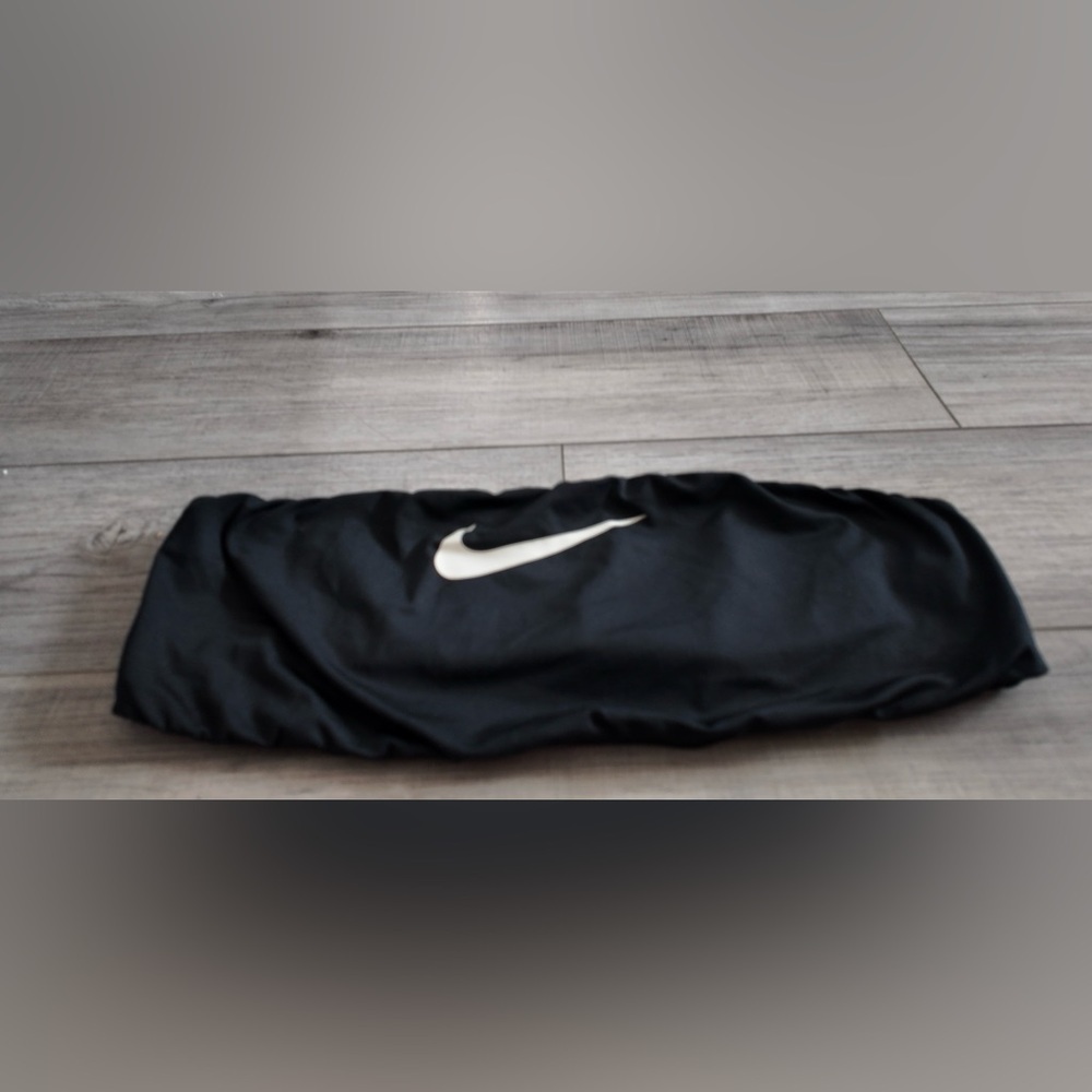 Nike Black Strapless Bandeau Crop Top XL Activewear Stretchy Athleisure Tube Top